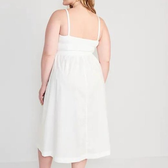 NWT Old Navy Fit & Flare Combination Midi Cami Dress for Women - Picture 7 of 7